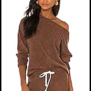Thermal Sweats *Top* in Caramel by MONROW - NWT